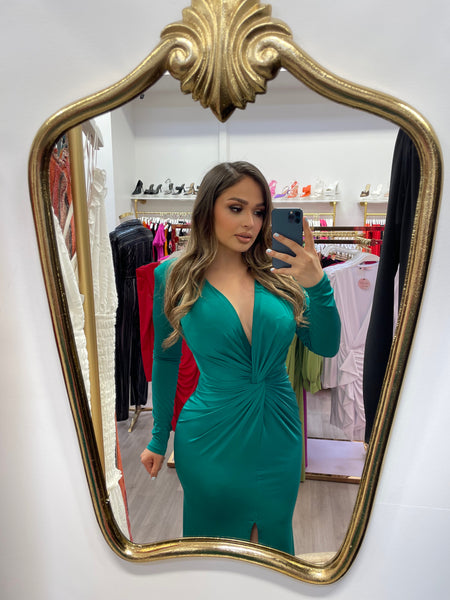 AMARI COUTURE DRESS-GREEN