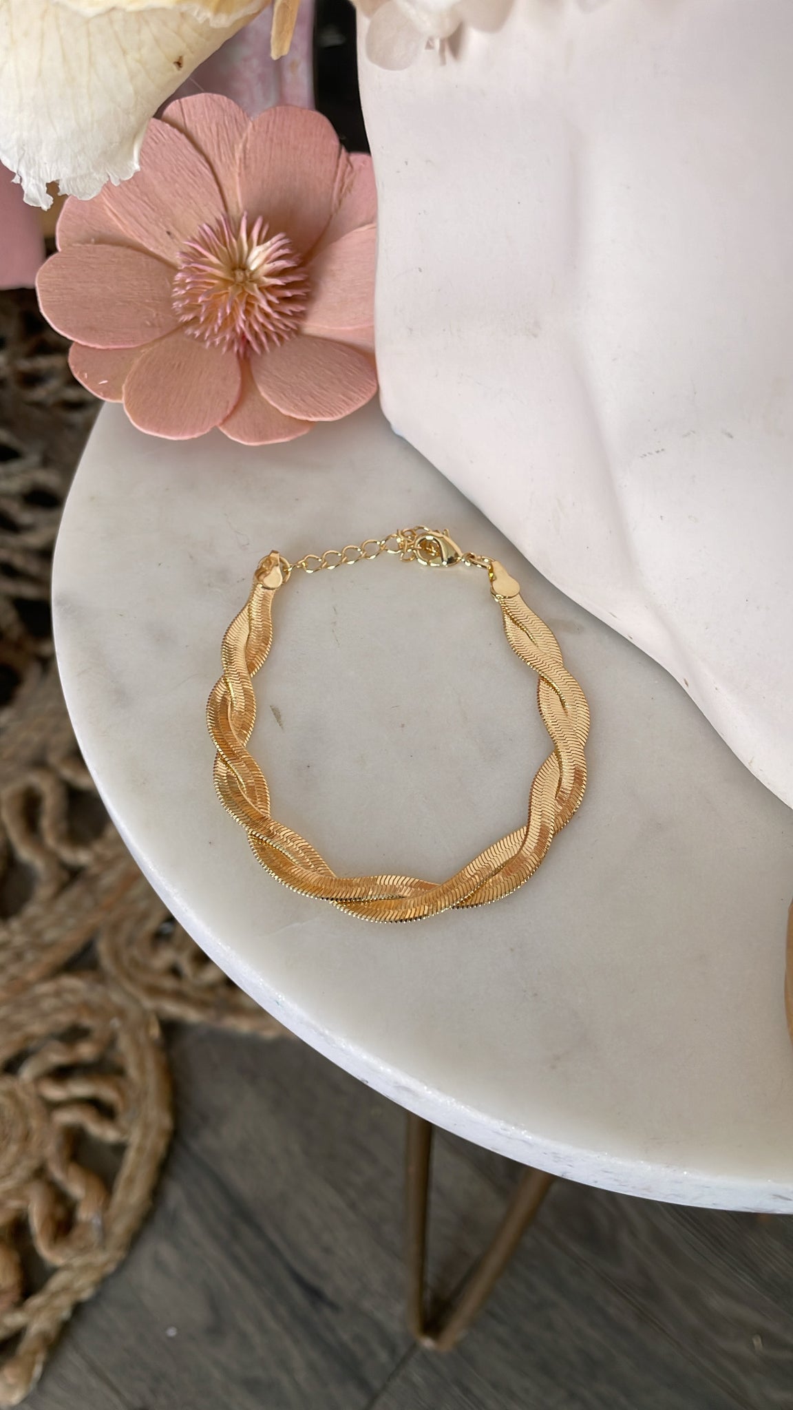 LEAH BRACELET- GOLD DIPPED