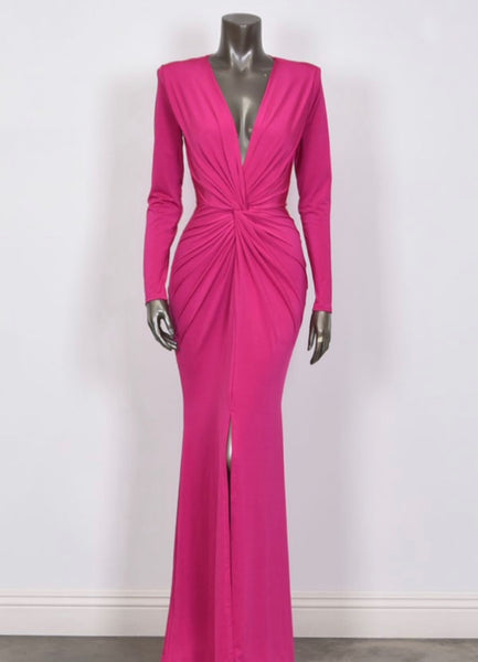 AMARI COUTURE DRESS-PINK