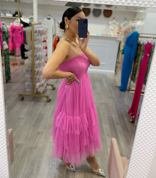 ISABELA COCKTAIL DRESS- LIGHT PINK