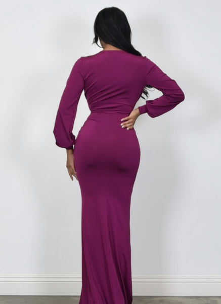 BELLAH COUTURE DRESS- MAGENTA