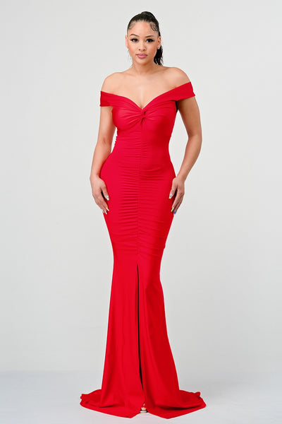 KAILEY COUTURE DRESS- RED